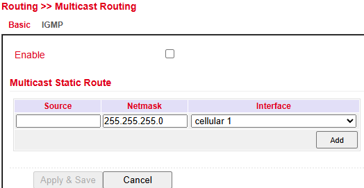 Multicast Routing Basic
