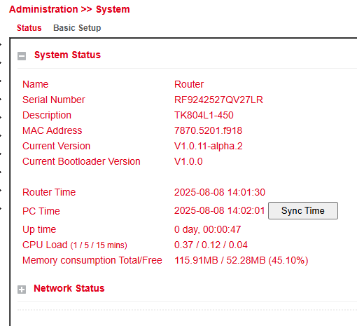System Status