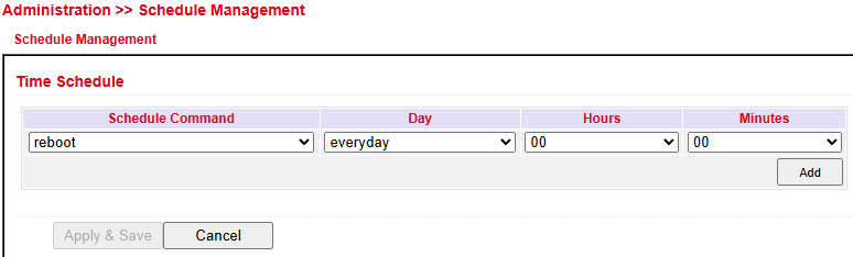 Schedule Management