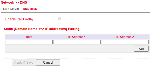 DNS Relay