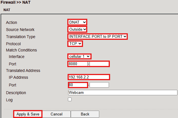 Port Mapping Config