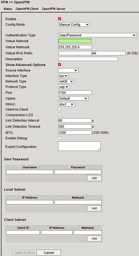 OpenVPN Server