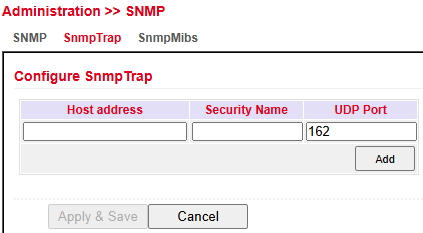 SNMP Trap Configuration