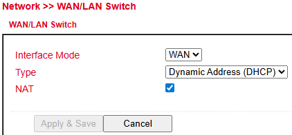 WAN/LAN Switch