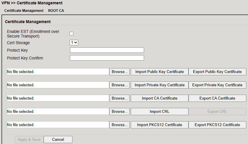 Certificate Management